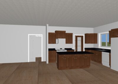 Kitchen 3-D view